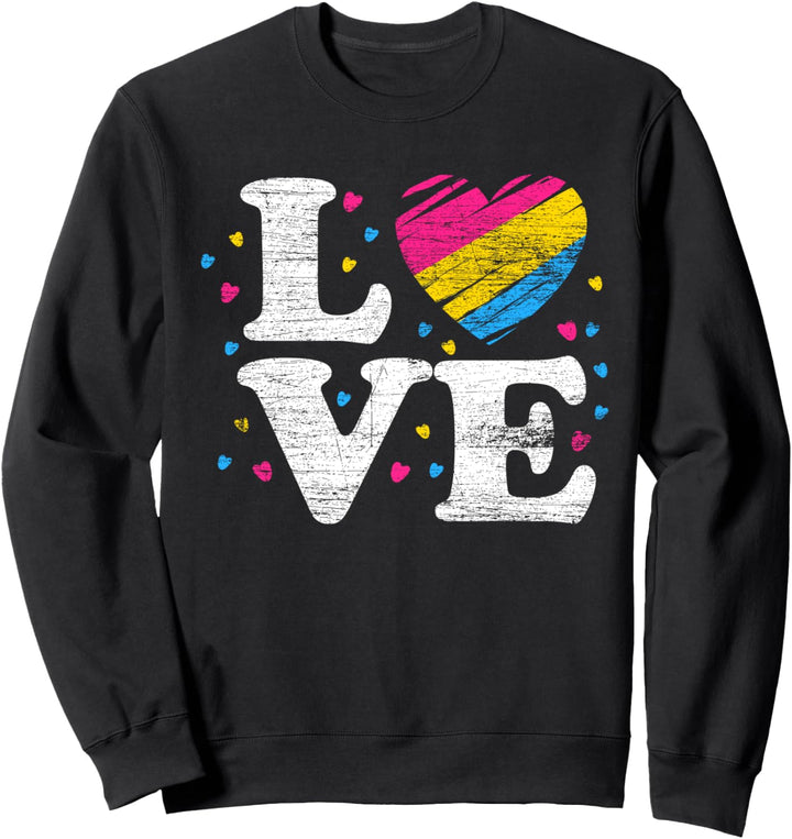 Pan Pride Liebe Queer LGBTQ Genderfluid Geschenk Pansexuell Sweatshirt