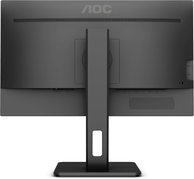 AOC Q24P2Q - 24 Zoll QHD Monitor, höhenverstellbar (2560x1440, 75 Hz, VGA, HDMI, DisplayPort, USB Hu