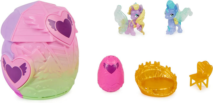 Hatchimals Rainbowcation Mini-Family Pack, Spielset mit 3 CollEGGtibles-Figuren und bis zu 3 Überras