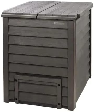 Garantia Thermo-Wood Komposter 600 L anthrazit Holzoptik