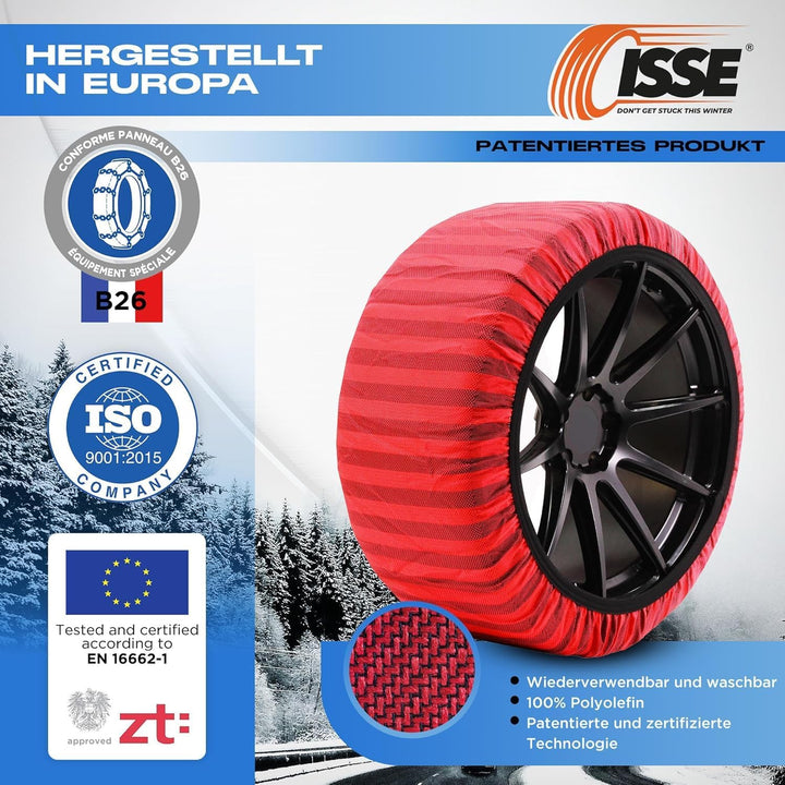 Isse ISSEC60058 Schneekette Textil Auto Classic T58, CLASSIC T58