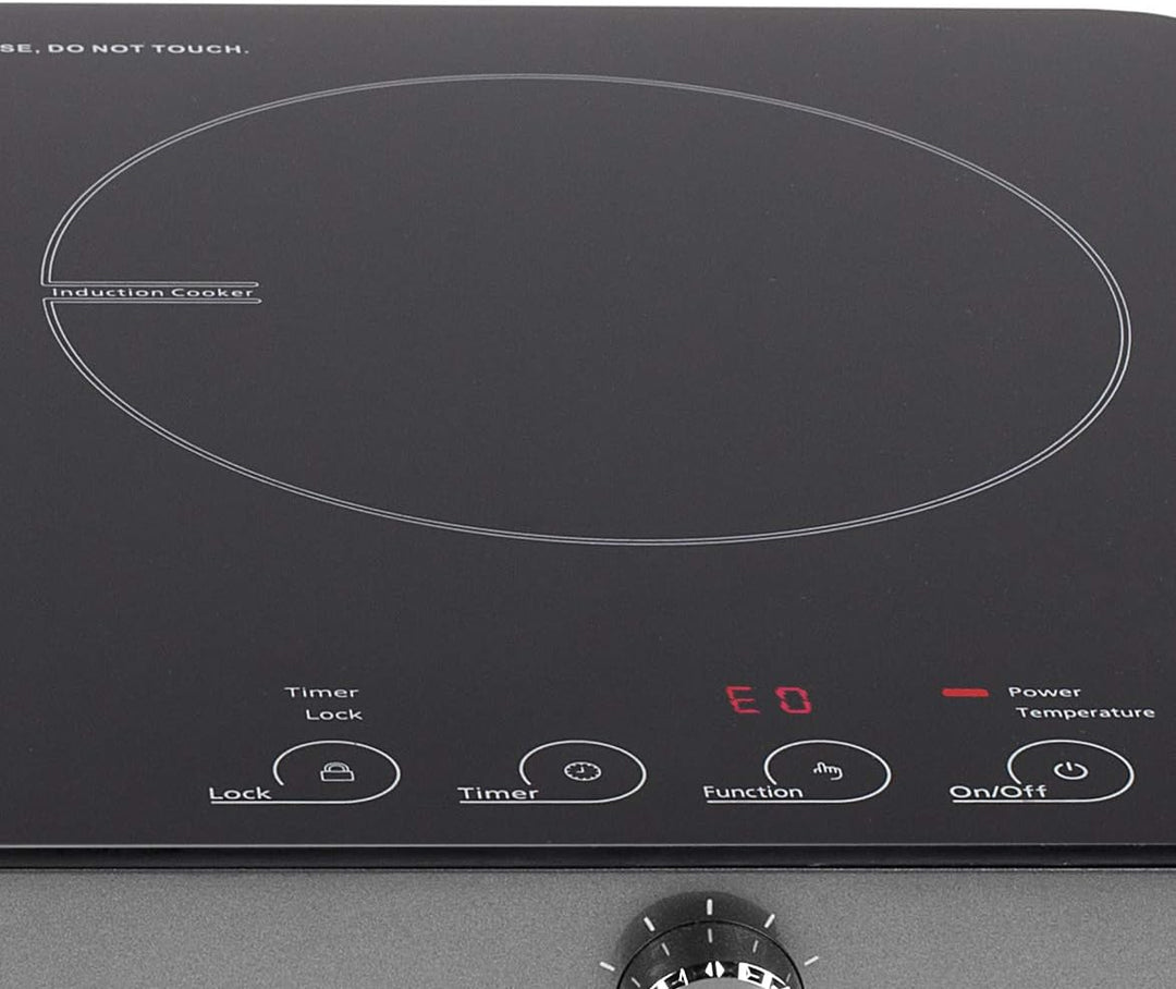 Princess Induktionsdoppelkochplatte mit Touchbedienfeld – LED-Display, 1800 + 1300 Watt, Einzelbedie