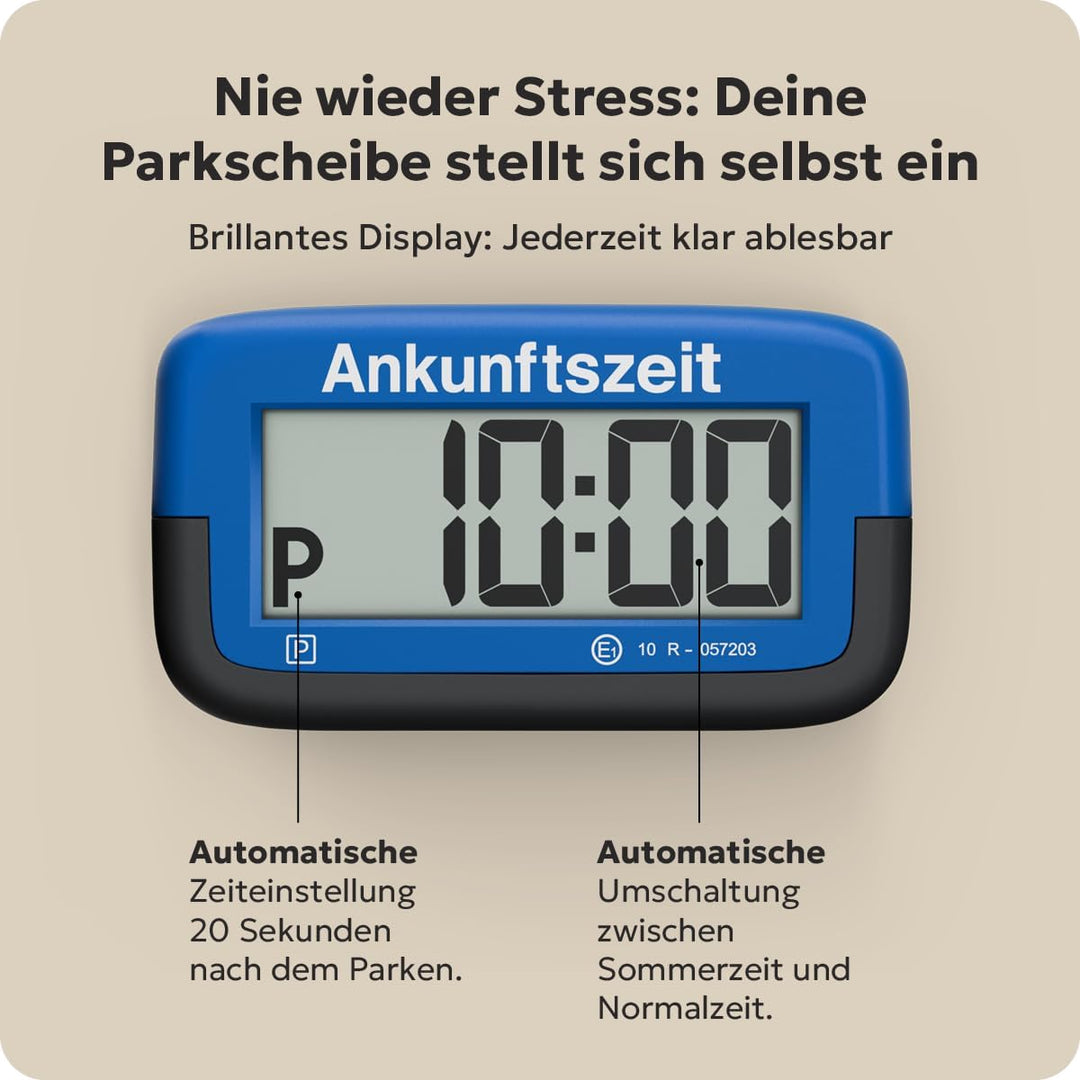 2X Needit Park Micro elektronische Parkscheibe mit Zulassung I Die kleinste Parkscheibe der Welt | D