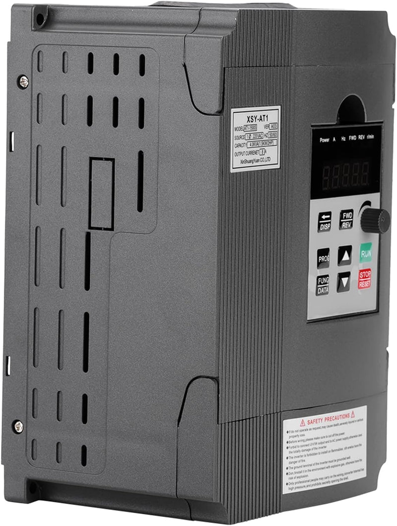 Frequenzumrichter 220V, 1.5kW 8A Einphasen Frequenzumrichter mit VFD Antrieb Einphasen Drehstrommoto