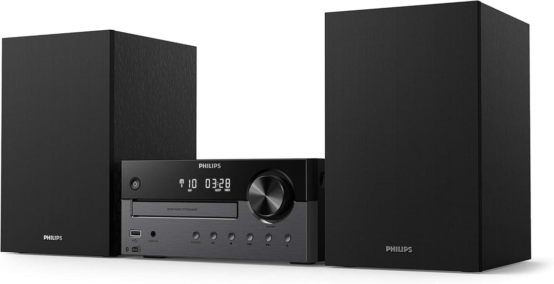 Philips M4505/12 Mini Stereoanlage mit Bluetooth DAB+/UKW Radio & Bosch Staubsauger beutellos Clean´