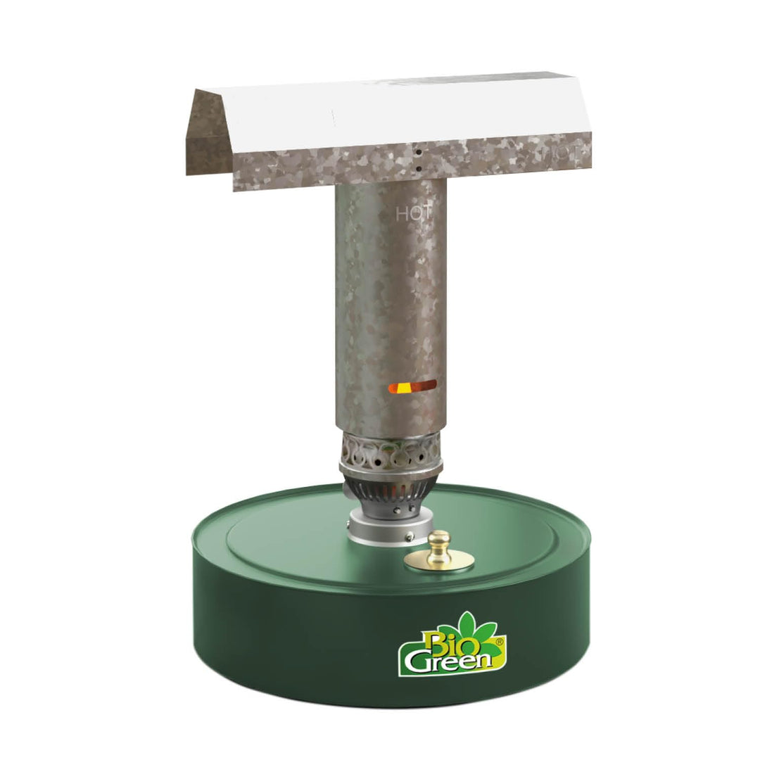 BioGreen Paraffin-Gewächshaus-Heizung WARMAX POWER 4 | max. 300 Watt Heizleistung | für Gewächshäuse