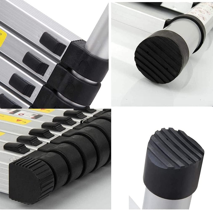 5 m Multifunktionsleiter, Teleskopleiter, Klappleiter aus Aluminium, multifunktional, ausziehbar, ma