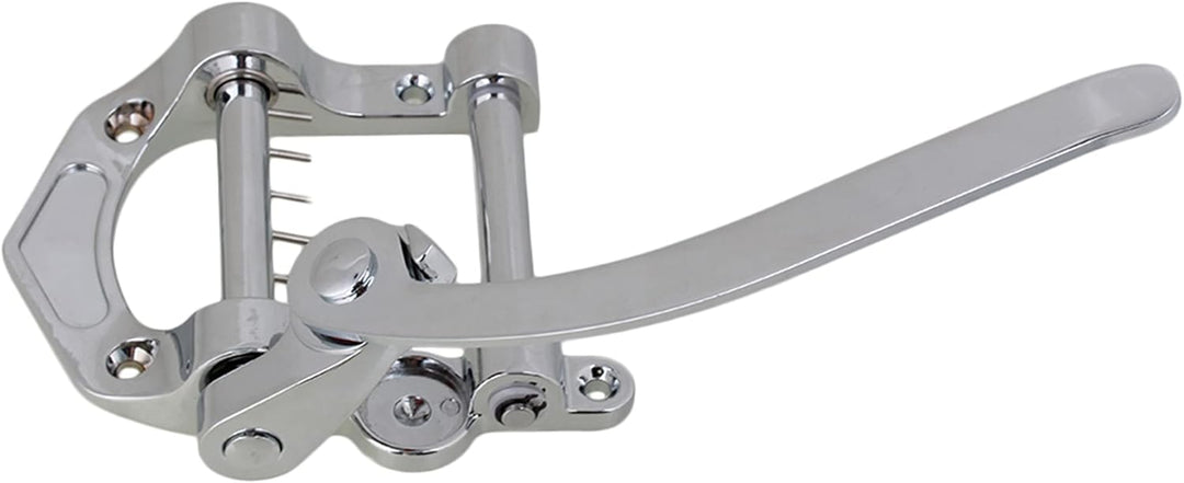 Yibuy Tremolo-Einheit für E-Gitarre, Zinklegierung, 224 x 98 mm, silberfarben Silver, Silver