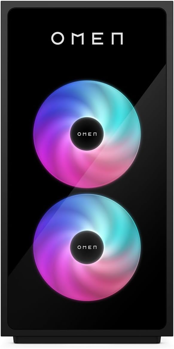 HP Omen GT16-0274ng 35L Gaming Desktop PC, AMD Ryzen 7 8700F, 32 GB DDR5-SDRAM, 1 TB SSD, NVIDIA GeF