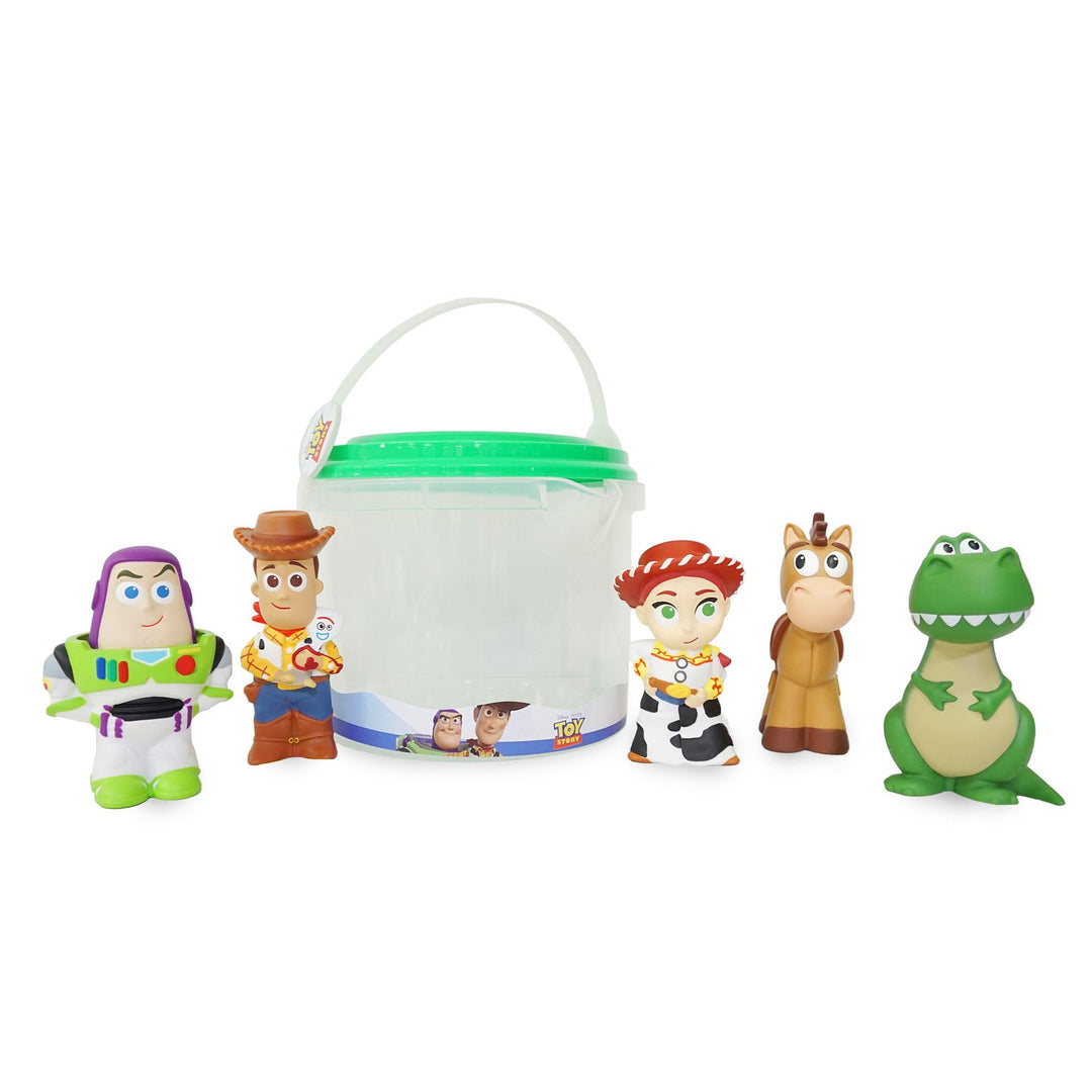 Disney Store Official - Toy Story - Badespielzeugset - 5 Teile - Mit Buzz Lightyear, Woody, Jessie,