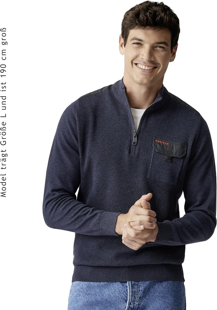 CASAMODA Troyer Uni Basic Knitwear Standard XXL Dunkelblau, Standard XXL Dunkelblau