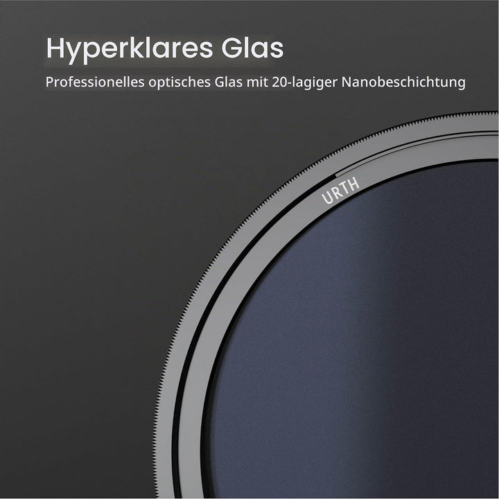 Urth 82 mm Polfilter (Polarisationsfilter) CPL Filter (Plus+) 82 mm Zum Einschrauben, 82 mm Zum Eins
