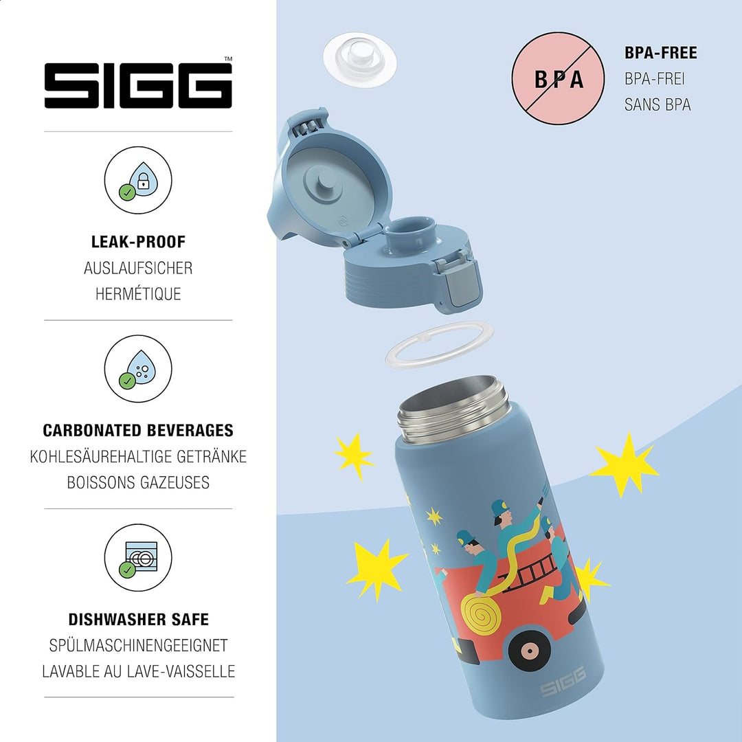 Sigg - Isolierte Trinkflasche Kinder - Shield Therm ONE - Für Kohlensäurehaltige Getränke Geeignet -