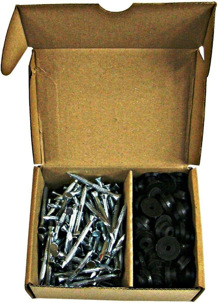 20m Paket Set Noppenbahn Mauerschutz mit Dichtnägel und Schutzleiste Einbaupaket (Noppenfolie 1,0m;