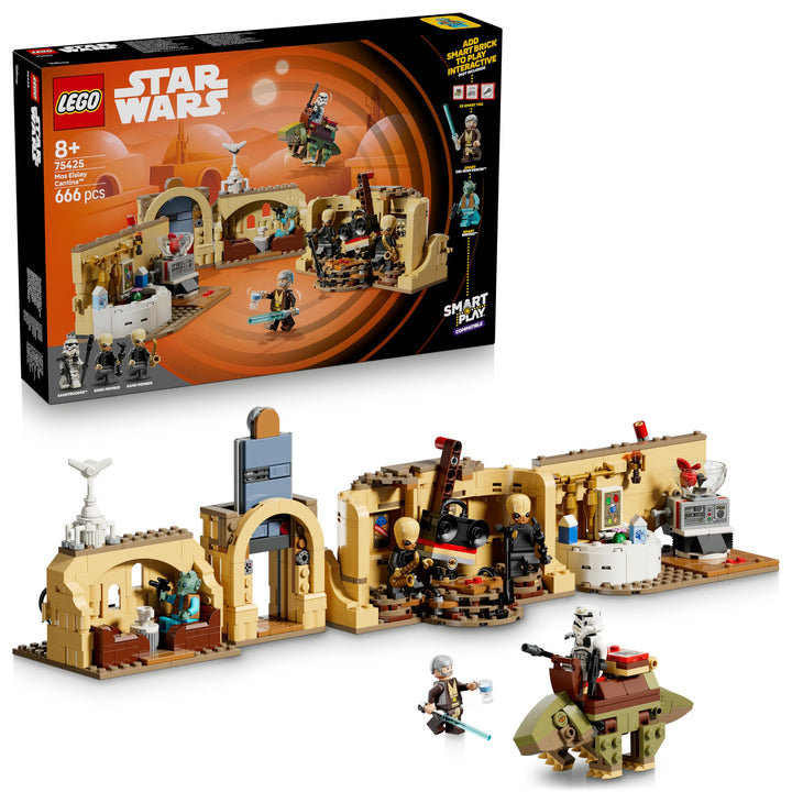 LEGO Star Wars 75425 SMART Play: Mos Eisley Cantina - Kompatibles Interaktives Spielzeug inkl. 3 SMA