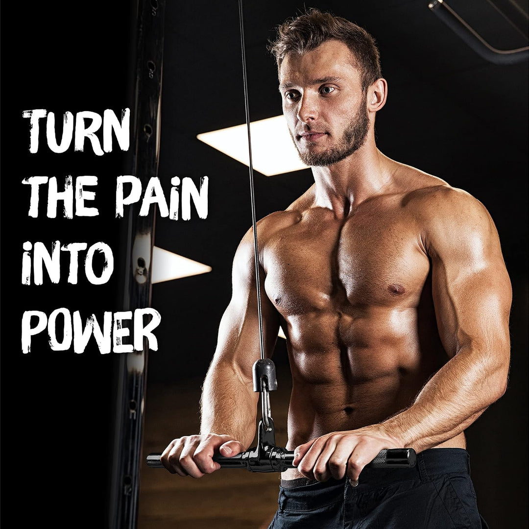 Yes4All Kabelmaschinenbefestigung, Trizeps-Stange, V-Stange, LAT-Pulldown-Aufsätze/Zubehör, Belastun