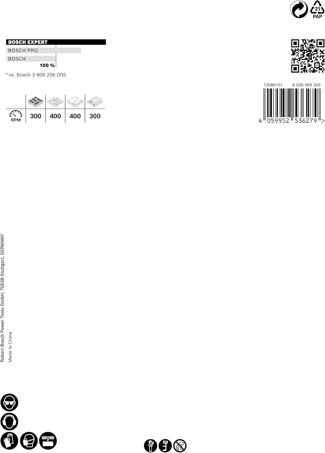 Bosch Accessories 1x Expert Construction Material Lochsäge (für Weichholz, Ø 105 mm, Zubehör Schlagb