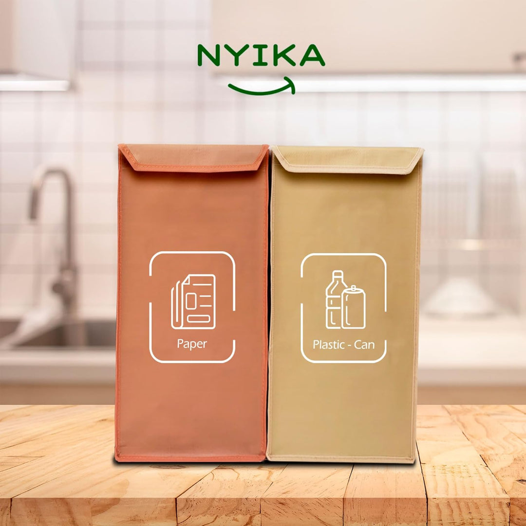 NYIKA Recycling System - Altglas Sammelbehälter - Pfandflaschen Aufbewahrung - Leergut Sammelbehälte