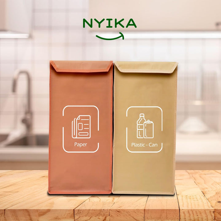 NYIKA Recycling System - Altglas Sammelbehälter - Pfandflaschen Aufbewahrung - Leergut Sammelbehälte