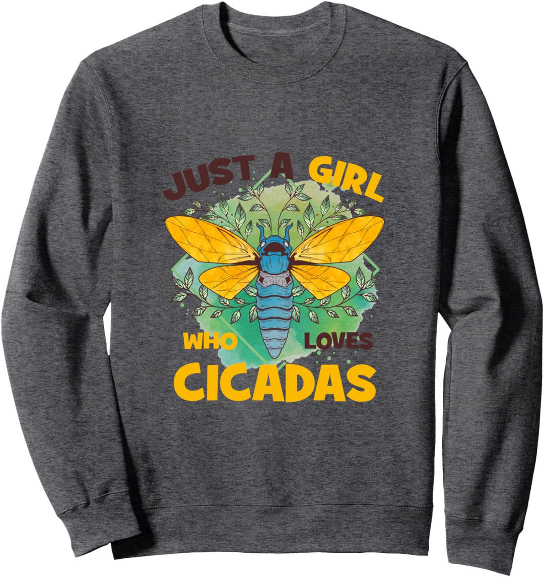 Pastell Nur ein Mädchen, das Zikaden Invasion 2021 Brut X Sweatshirt