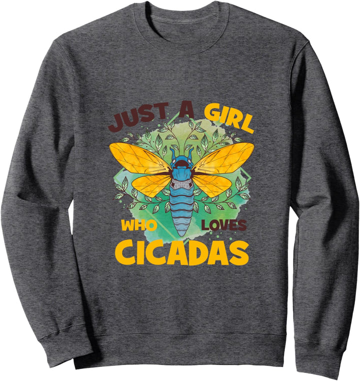 Pastell Nur ein Mädchen, das Zikaden Invasion 2021 Brut X Sweatshirt