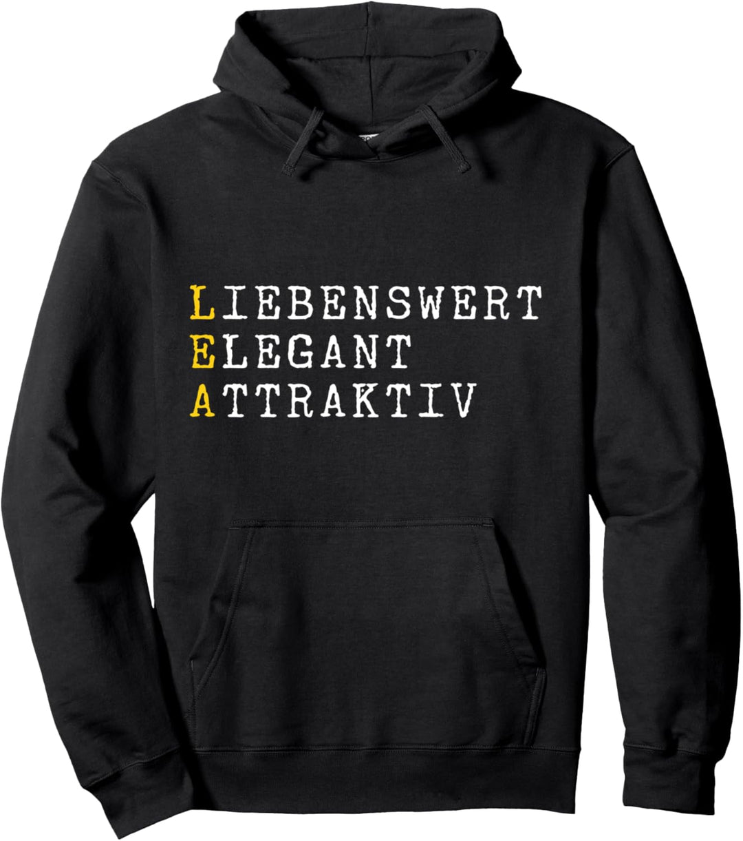 Lea Adjektive Personalisiert, Lea Name, Frau Lea Pullover Hoodie