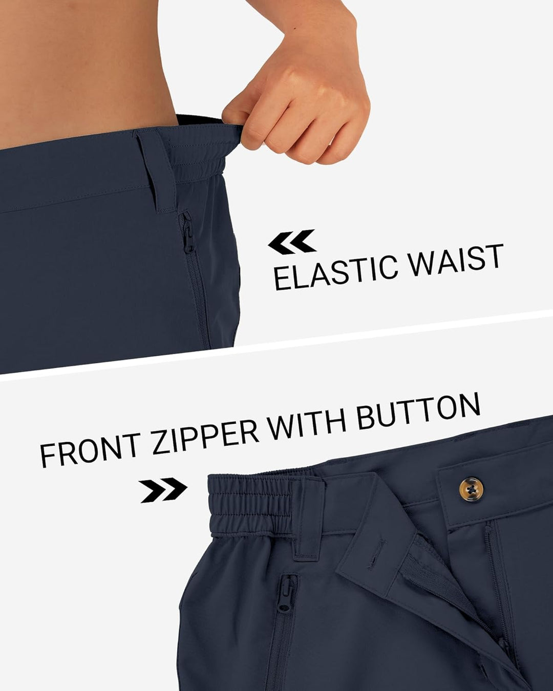 Outdoor Ventures Kurze Hose Damen UPF50+ UV Schutz Wander Shorts Sommer Leicht Trekking Shorts Stret