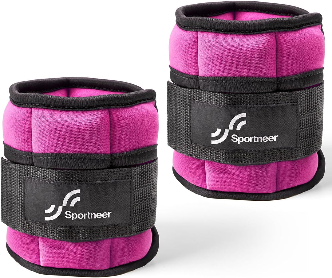 Sportneer Gewichtsmanschetten, Verstellbares Fussgelenkgewichte Set, Fuss-/Handgelenkgewicht Mansche