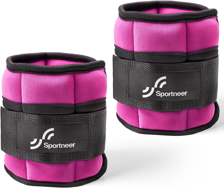 Sportneer Gewichtsmanschetten, Verstellbares Fussgelenkgewichte Set, Fuss-/Handgelenkgewicht Mansche