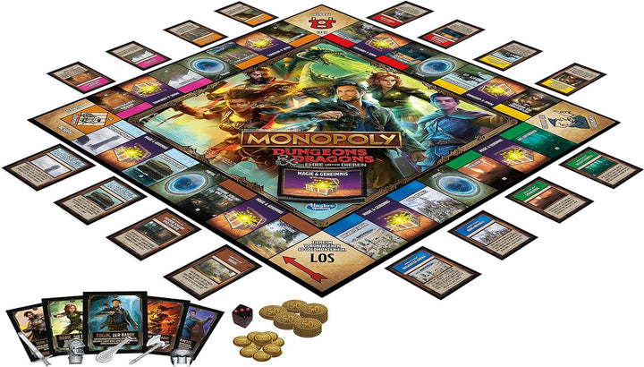 Monopoly Dungeons & Dragons: Ehre unter Dieben Spiel, inspiriert vom Film, Monopoly D&D Brettspiel f