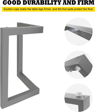 Fimghsoo Tischgestell Metall Tischbeine scandic 2X Tischkufen Industriedesign Möbelbein Haarnadelbei