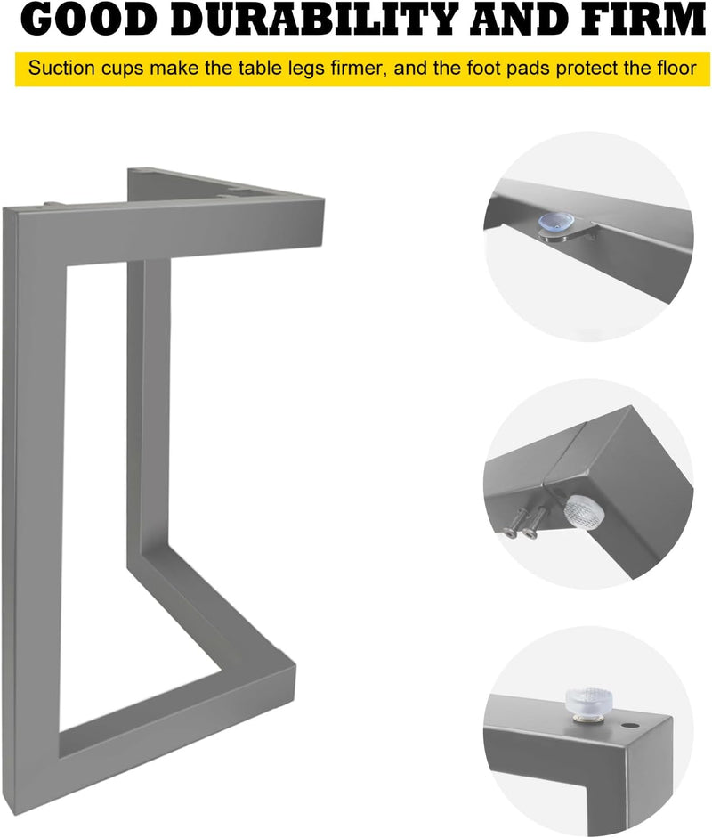 Fimghsoo Tischgestell Metall Tischbeine scandic 2X Tischkufen Industriedesign Möbelbein Haarnadelbei