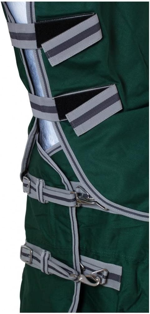 RL24 - Weidedecke Full Neck Basicline 600D Nylonfutter mit Füllung | Pferde Winterdecke | wasserdich