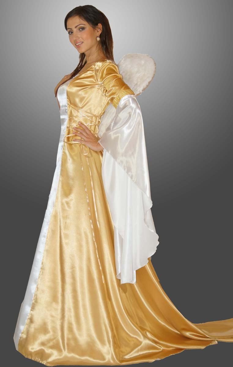 MAYLYNN 17235-S-M - Engel Kostüm Eneye Gold, Grösse S/M, Circa 38/40, Gold S-M Gold, S-M Gold