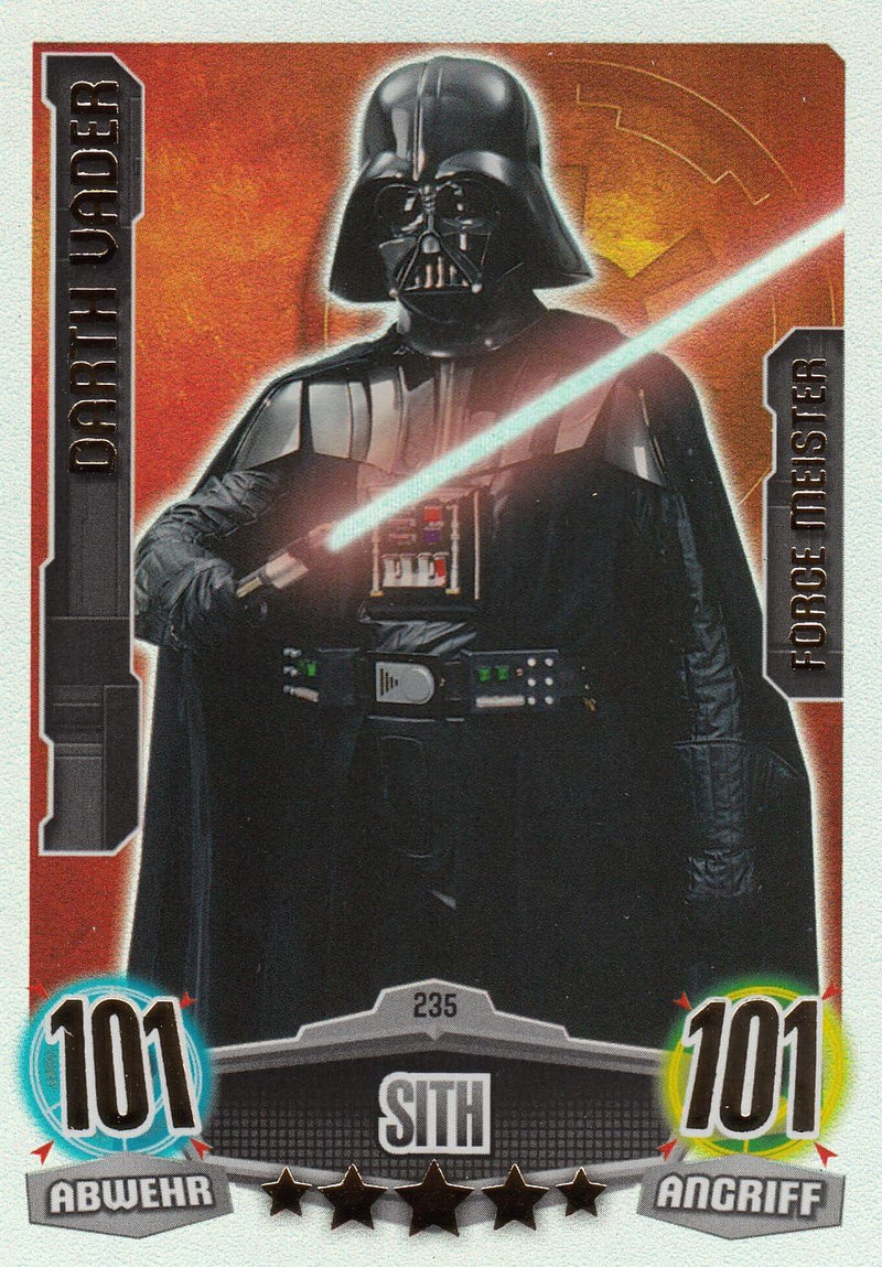 Star Wars Force Attax Movie Cards Einzelkarte 235 Darth Vader Sith Force-Meister deutsch