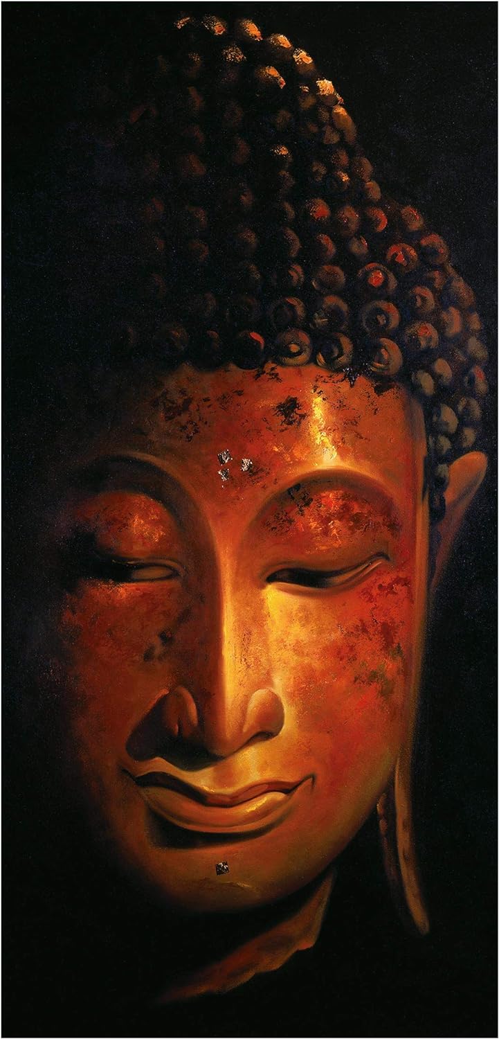 Bilderwelten Raumteiler Madras Buddha 250x120cm inkl. transparenter Halterung 250x120cm incl. transp