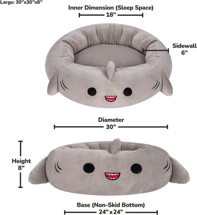 Squishmallows - Pet Bed - Shark 76 cm (JPT0097-L), 76 cm