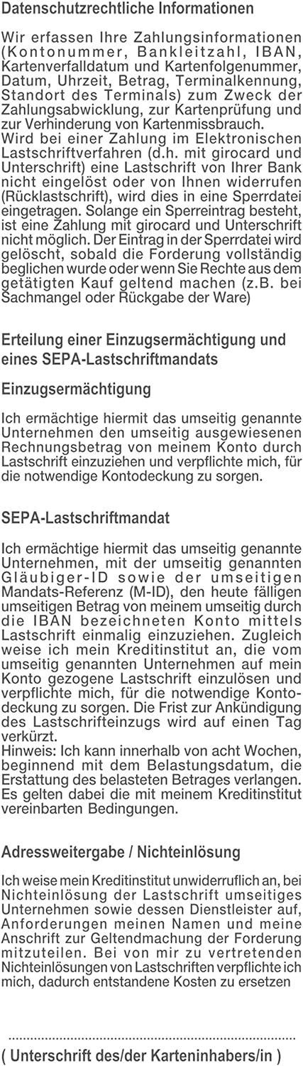 Exacompta 40905DE 50er Pack Thermorollen für EC-Cash Geräte, 1-lagig, Breite: 57mm, Länge 24m, Durch