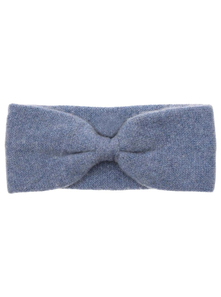 Zwillingsherz Stirnband aus 100% Kaschmir - Hochwertiges Kopfband im Uni Design für Damen Frauen Mäd