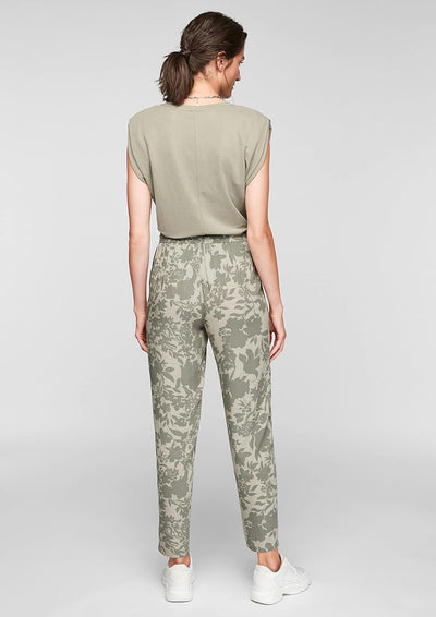 s.Oliver Damen 120.10.105.18.180.2101128 Hose 36W Summer Khaki Aop, 36W Summer Khaki Aop