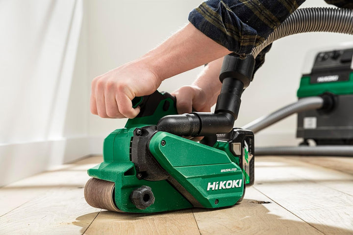 HiKOKI Akku Bandschleifer SB3608DA (18V, Schleiffläche (Breite): 76 mm, Bandlänge: 533 mm, Bandgesch