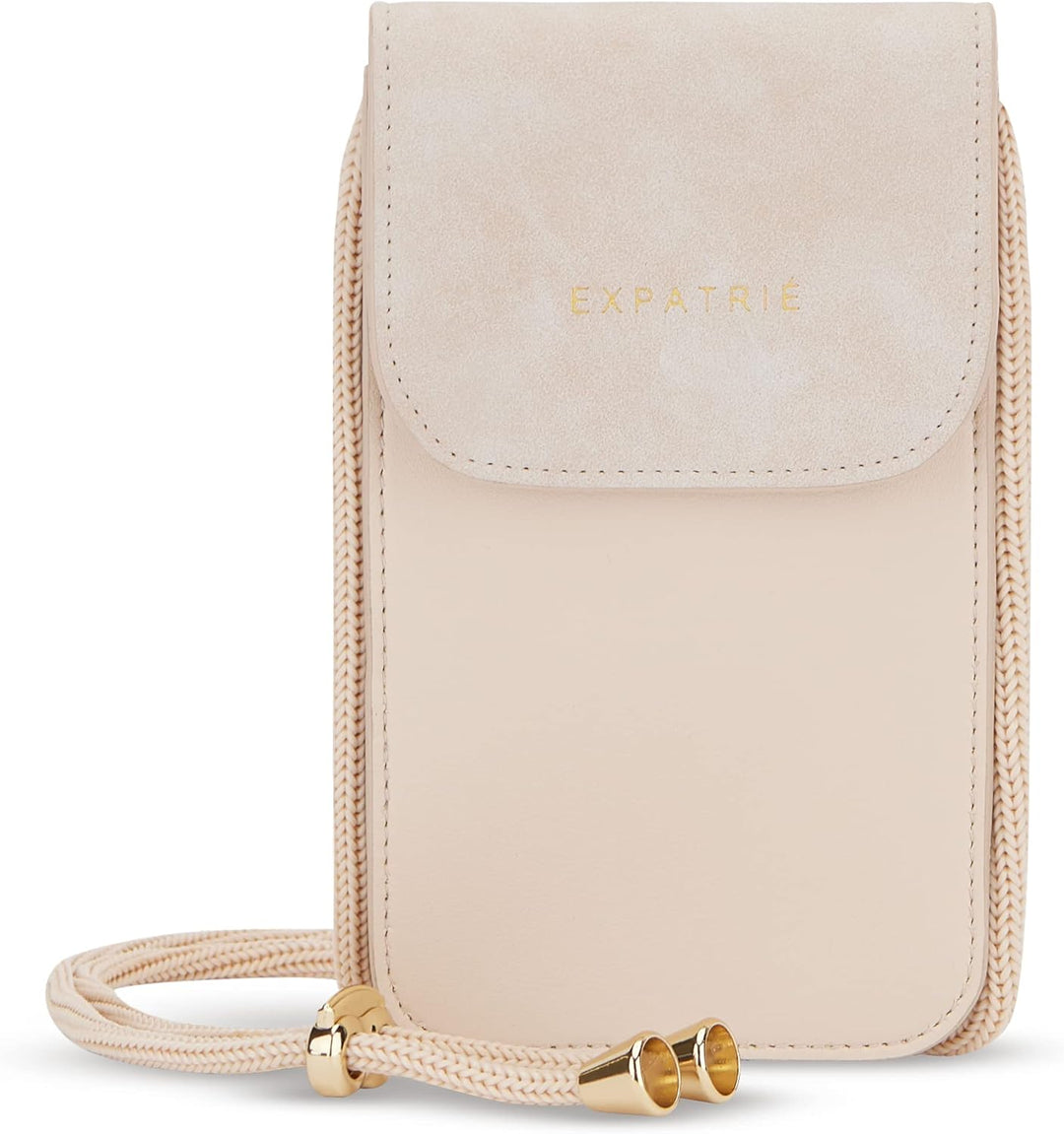 Expatrié Handytasche zum Umhängen Damen - Amelie - Handy Umhängetasche aus Veganem Kunstleder mit Ge