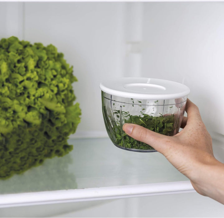 Guzzini - Kitchen Active Design, CHOP&STORE Manueller Müsezerkleinerer - Weiss, Ø 11,5 x h11 cm | 36