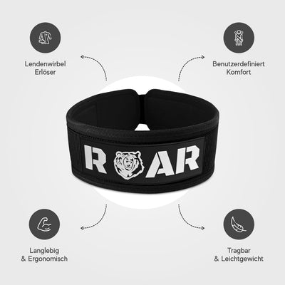 Roar® Gewichthebergürtel Herren und Damen, Lifting Belt for Gym, Powerlifting Gürtel Gewichtheben, W