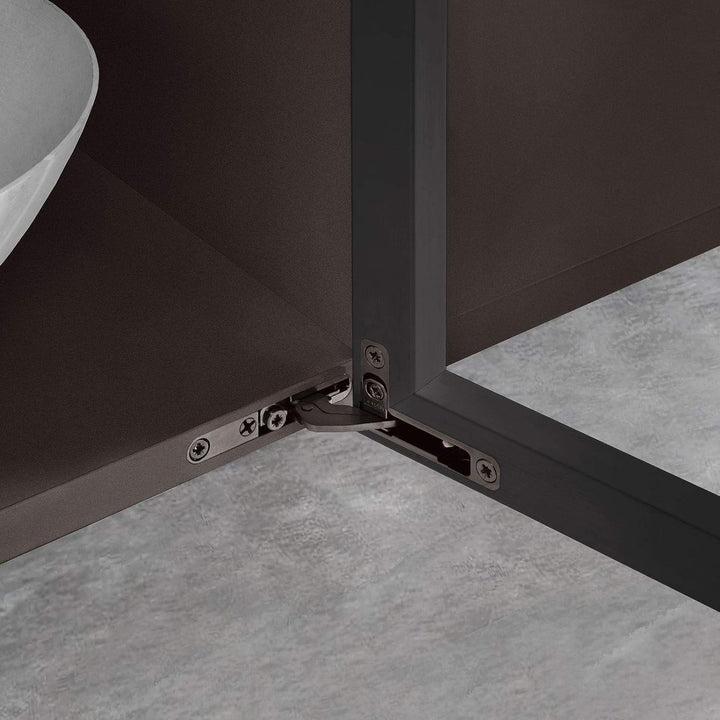 1 Paar Salice AIR Scharnier mit Push Open Funktion 105° Titanium anthrazit zum Einlassen in Front un
