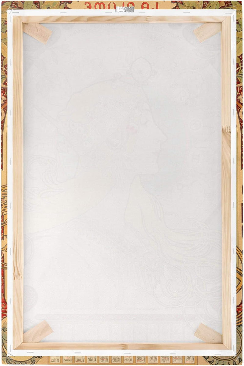 Bilderwelten Leinwandbild - Alfons Mucha - Sternkreiszeichen - Hochformat, 90 x 60 cm 90cm x 60cm, 9