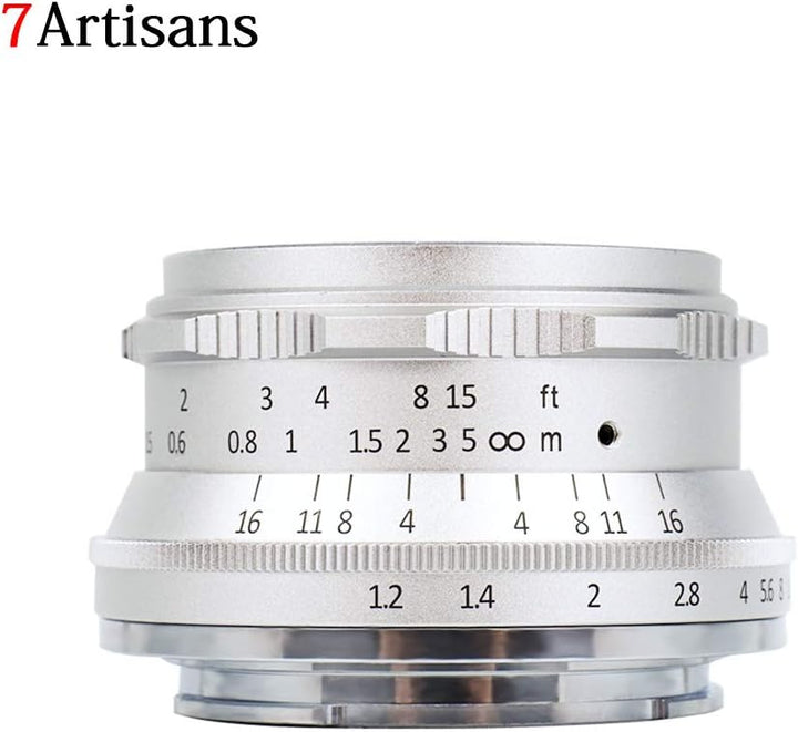 Fabrik Direkt 7artisans 35mm F1.2 APS-C Manuelle Fokuslinse Weit Fit für Kompakte Spiegellose Kamera