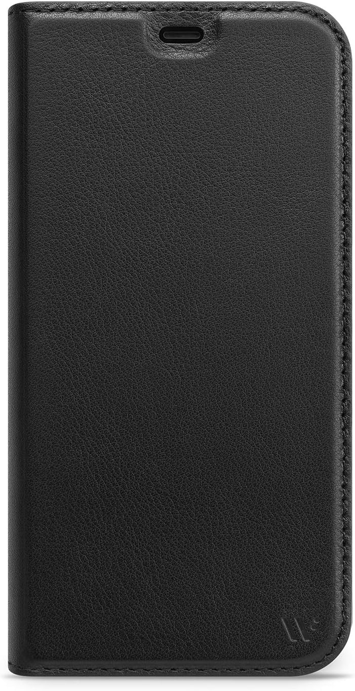 WIIUKA Lederhülle für iPhone 12/12 Pro Hülle - Travel - mit Kartenfach, extra Dünn, Premium Leder, m