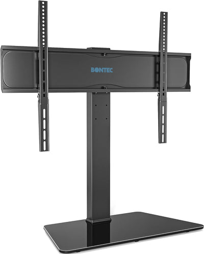 BONTEC TV Standfuss Schwenkbar für 42-86 Zoll LCD LED OLED Flach & Curved Fernseher Höhenverstellbar