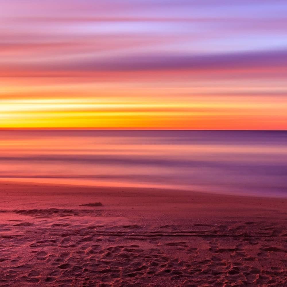 Feeby Bilder Landschaft 100x70 cm - Leinwandbild - 5 Teilig - Kunstdruck Abstrakt bunt Leinwandbild